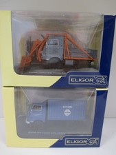 LOT 2 SINPAR RENAULT ESTAFETTE CONTAINER et CASTOR Pelle presto Bull ELIGOR 1/43