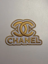 Designer Logo Patch - Fashion Designer Iron Patch - Light Gold