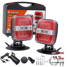 Wireless Trailer Lights Kit, Portable Magnetic LED Trailer Light, Rechargeable