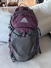 Gregory Juno 36L H2O Day Hiking Backpack, Maroon Black, Hydration Pack
