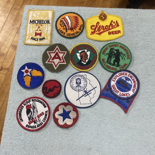 Large Lot of Collectable Patches Lote 12 Pices