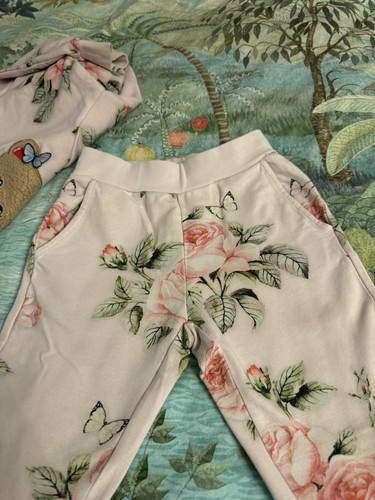 Monnalisa Girls Floral Teddy Bear Tracksuit 2/3 T - Picture 5 of 6