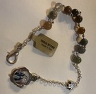 New Rosary India Stone Bead Silver Tone Catholic Bracelet from Italy — photo 1