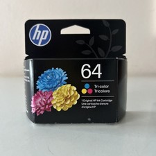 HP Original 64 Tri-Color Inkjet Ink Cartridges