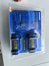 New Kobalt 24V Max 4.0 Ah Lithium-Ion Battery  Charger Kit 2 Pack  1102357