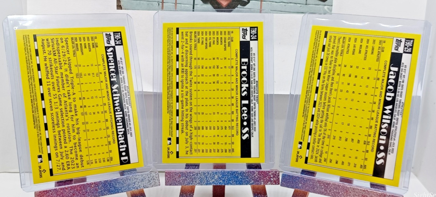 2025 Topps Series One 35th Anniversary 3 Card Lot - Schwellenbach - Lee - Wilson thumbnail 8