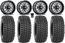 ITP Momentum 15" Wheels Milled 32" XCR350 Tires Yamaha YXZ1000R