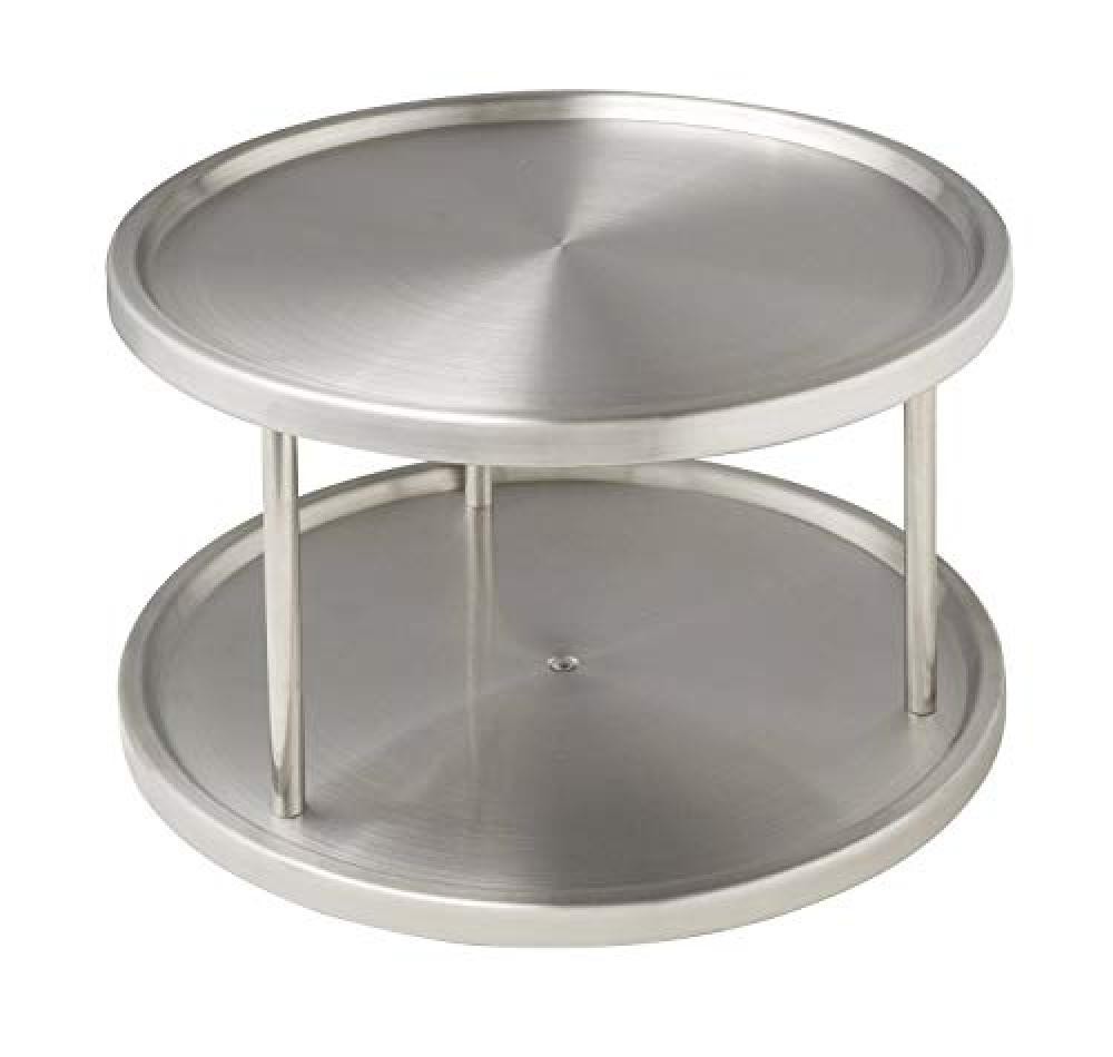 (TG. Duo) WENKO Armadio Rotondo Duo, Scaffale da Cucina Girevole con 2 Ripiani p