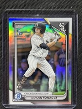 2024 Bowman Draft - Chrome Sam Antonacci #BDC-158 Refractor (RC) + 3 Base