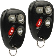 Key Fob Keyless Entry Remote fits Corvette Malibu SSR / Bonneville 2-Pack Black