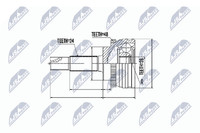 Gelenksatz Antriebswelle NTY NPZ-TY-080 FüR Toyota Yaris SCP10_ SCP10R SCP12_