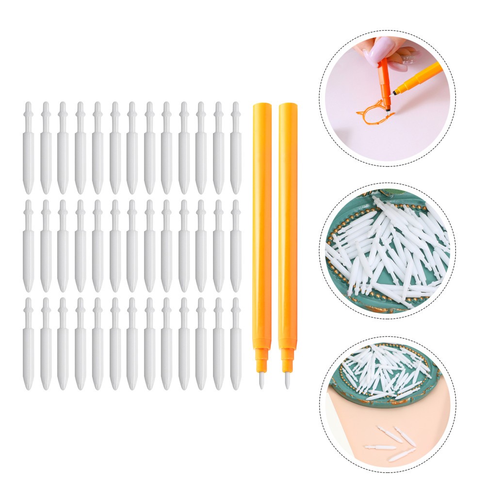  55pcs Paint Marker Nibs: 0.7mm White Nylon Tips Replacement - Refillable Fine