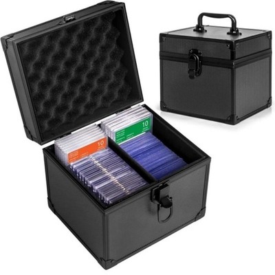 Graded Card Case-Aluminum Alloy Graded Card Storage Box Compatible 44 Card Slab