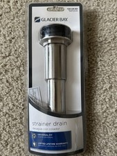 NEW GLACIER BAY 3 in. Brass Grid Drain in Brushed Nickel