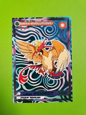 CARD MEGA PIDGEOT - POKEMON 2025 COLECCIONES GALAXY #26 - NINTENDO FOIL SPECIAL