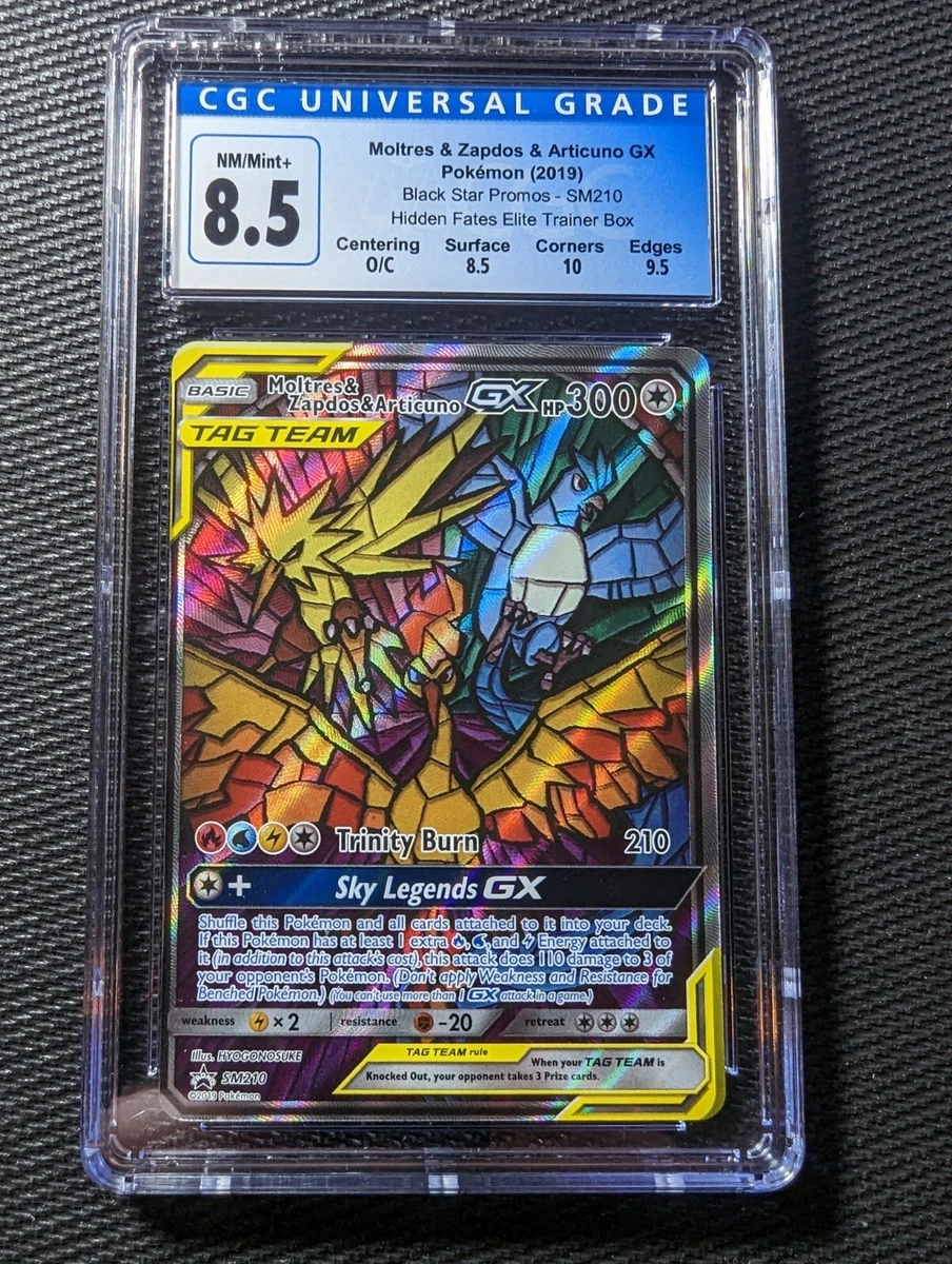 Moltres & Zapdos & Articuno GX CGC 9.5 Japanese Pokemon TCG