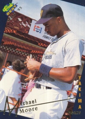 #183 YAKIMA BEARS # MICHAEL MOORE CARD CLASSIC BEST GOLD '93