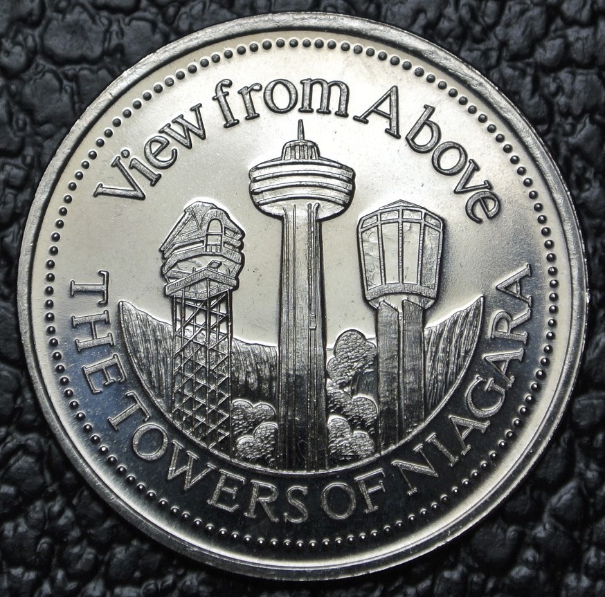 1988 NIAGARA FALLS CANADA TRADE DOLLAR - “View from Above” THE
