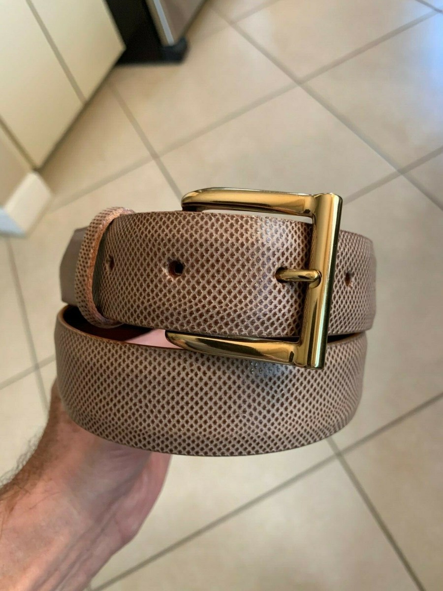 Genuine Karung Snake Skin Taupe Colored Belt Size 30 | eBay display picture 2