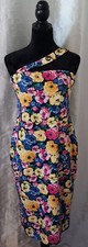 Shein Floral Midi Bodycon Tube Top Dress With Strap Size Large
