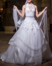Bridal Gown Wedding Dress, by Juan Carlos Villasmil Fashion Designer. 