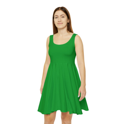 Women's Skater Dress Green | eBay