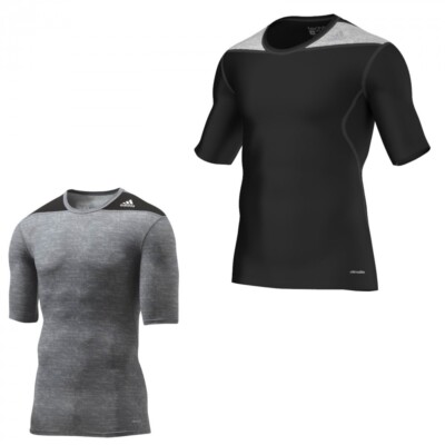 adidas TechFit kurzarm Kompressionsshirt Laufshirt Sportshirt Trainingsshirt