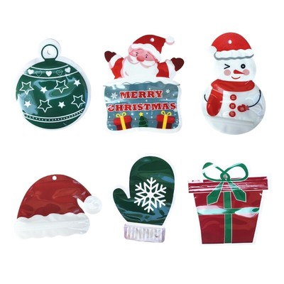 6 Pieces Plastic Gift Bag for Christmas Holiday Seasonal Celebration Accessories
