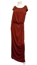 NWT TADASHI SHOJI Embellished Sleeves RUBY EVENING Jersey GOWN size - SMALL