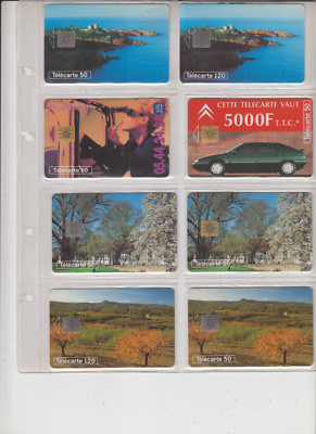 SET NR. 3 VON 8 TELEKARTEN ''BERECHTIGTE NUMMERIERUNG RECHTS''