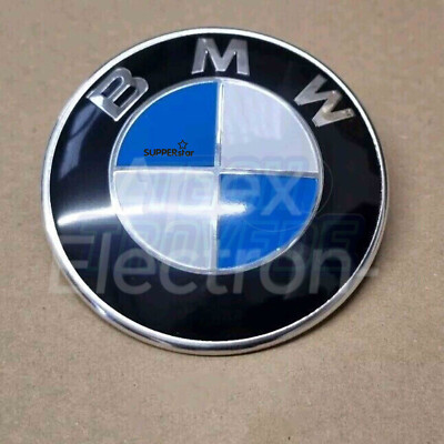 BMW 1 3 5 Series E60 E61 E92 E81 E87 E90 82mm Bonnet Boot Badge + New Grommets