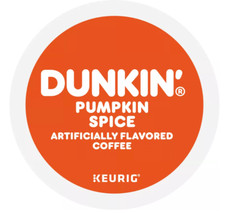 Lot 88 Kcup Dunkin Pumpkin Spice Coffee Keurig Pod Brew Gourmet Father Treat Gif