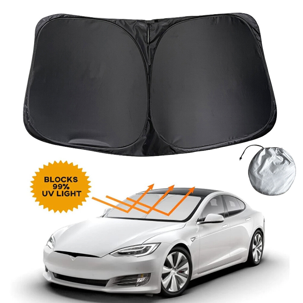 Car Windshield UV Protection Sunscreen Sun Shade VisorFor Tesla Model 3 S X Y