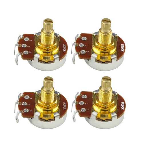 1 PZ Potenziometro Ad Albero Diviso In Ottone 450G 250K/500K - Foto 10