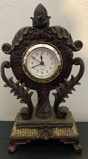Standing Clock Vintage Desk Mantle Shelf End Table Clock 8" Tall Standing Clock