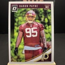 2018 Optic #105 Daron Payne Washington Redskins RC Rookie Card. rookie card picture