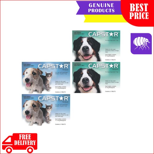 Capstar 12 Tablets for All Sizes Dogs and Cats Rapid Flea Prevention eBay