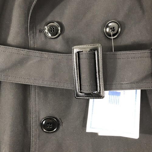 Defense Logistics Agency Trench Coat Men's 40R Black Garrison Collection USA NWT - Picture 7 of 20