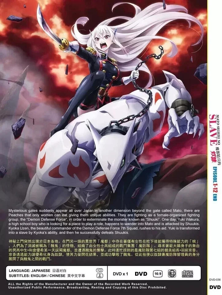 Mato Seihei No Slave (Chained Soldier) Anime DVD Complete Series (Vol. 1-12 End) - Image 3 of 4