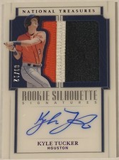 Panini National Treasures Kyle Tucker Rookie Silhouette Signatures FOTL 9/12 RC