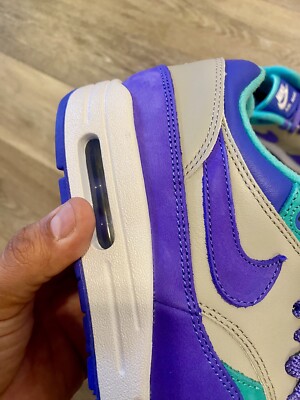 Nike ID Air Max 1 NBY 'Joker' Purple Grey Teal FJ8893-900 Women's