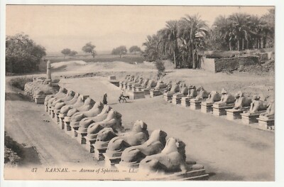 EGYPT - Egypt - Old Postcard - KARNAK Avenue des Sphinx
