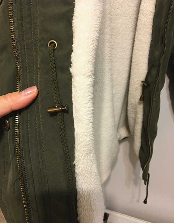 Coffee Shop New York Jacket Dark Green/ Faux Fur Wome… Gem