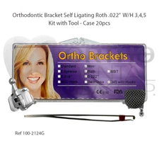 Brackets Self Ligating W/H 3,4,5 with instrument USA Seller Orthodentalusa Corp.