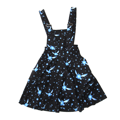 NWT BlackMilk x Legend of Zelda Navi Apron Dress in Black Ocarina