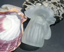 Sea Glass, Large Vintage Clear Rooster Head