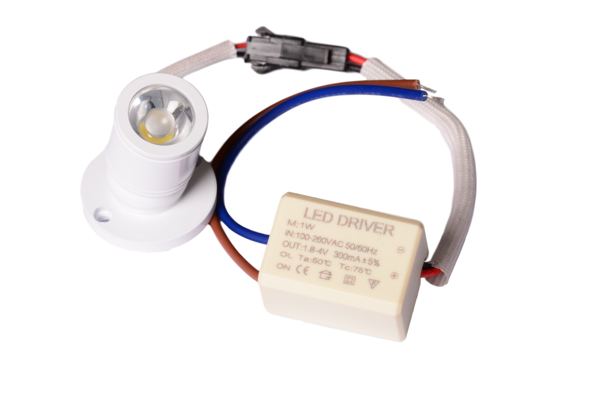 Micro spotlight LED adjustable 30° 1w point light small 220v 230v