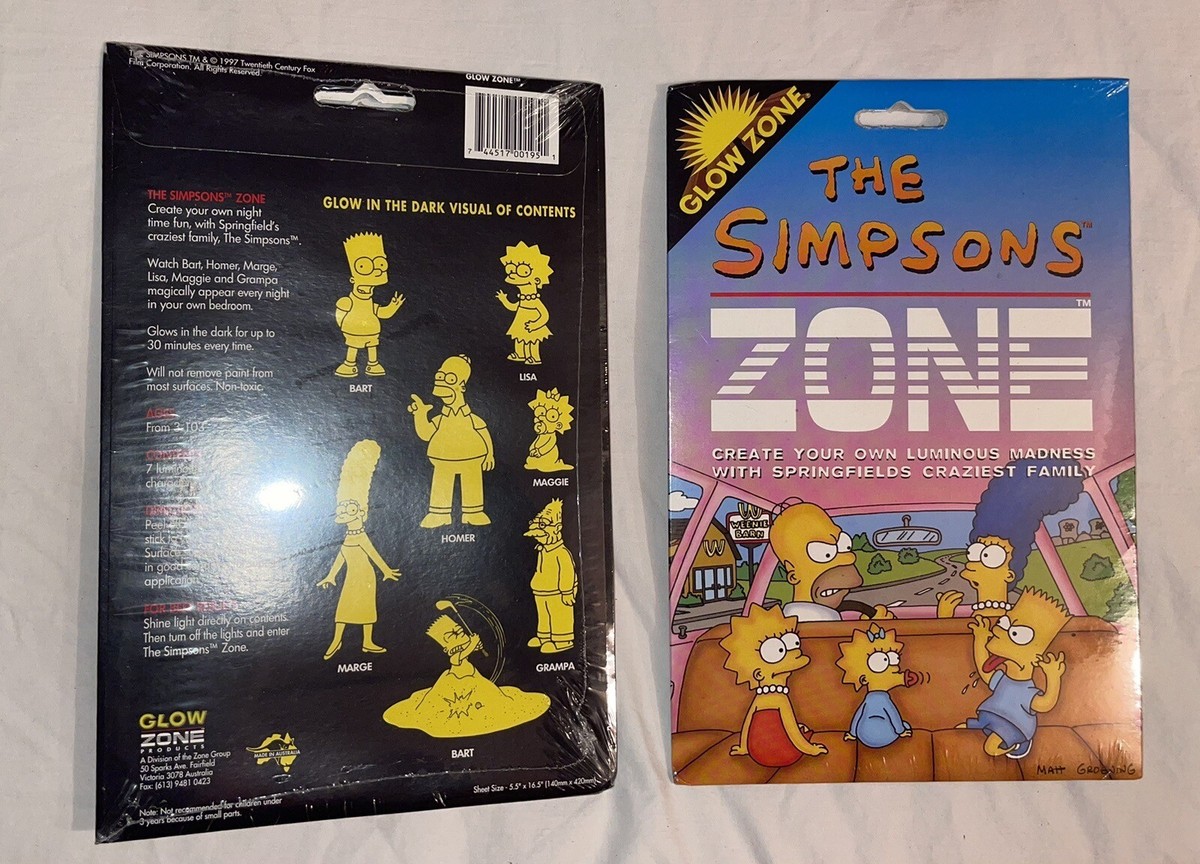 Brand New Sealed The Simpsons Jigsaw Zone Glow in the Dark Puzzle