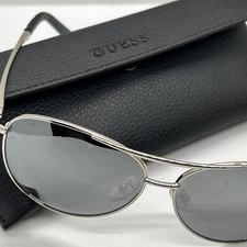 GUESS Silver Aviator Sunglasses for Women for sale | eBay display picture 1