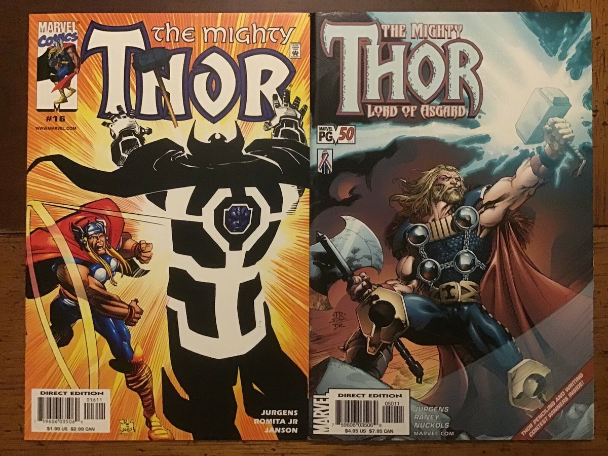 MIGHTY THOR LOT (1998) #16, 50 (VG/NM) SET, JURGENS, GIANT #50